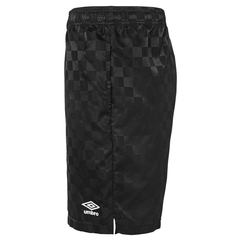 Umbro mens Checkered Short, Black Beauty/White, Small - Image 4